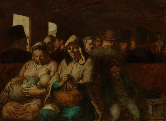 El vagón de tercera clase, Honoré Daumier