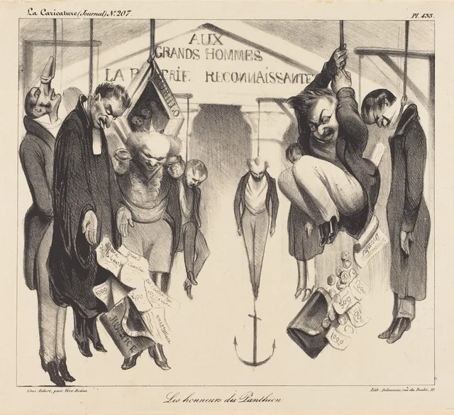 The Honors of the Pantheon, Honoré Daumier