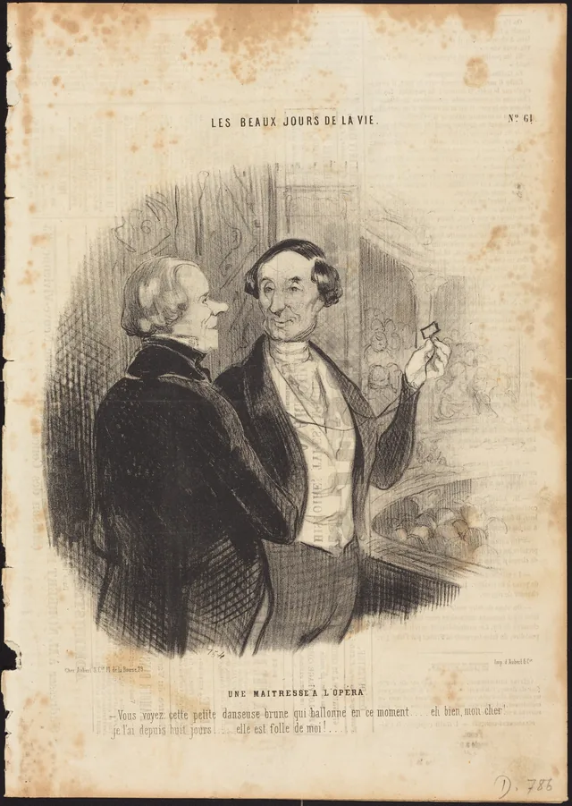Une Maitresse a l'Opéra, Honoré Daumier