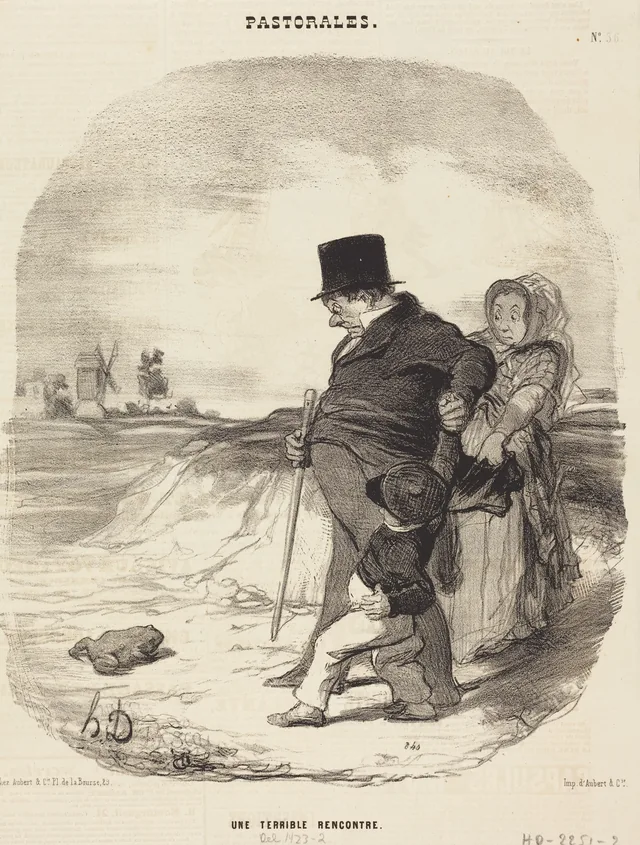Une Terrible rencontre, Honoré Daumier