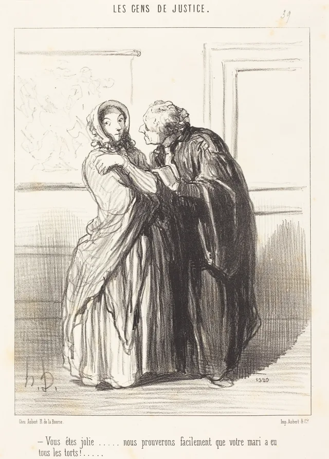Vous êtes jolie..., Honoré Daumier