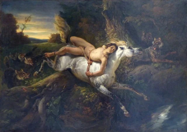 Mazeppa entre los lobos, Horace Vernet