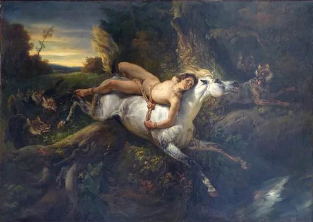 Mazeppa and the Wolves, Horace Vernet