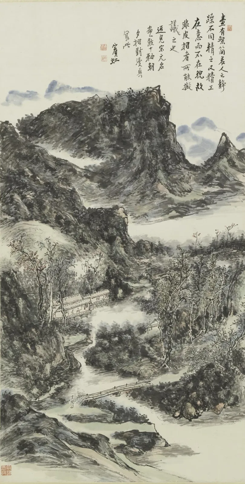 Paysage de montagnes et d'eaux, Huang Binhong