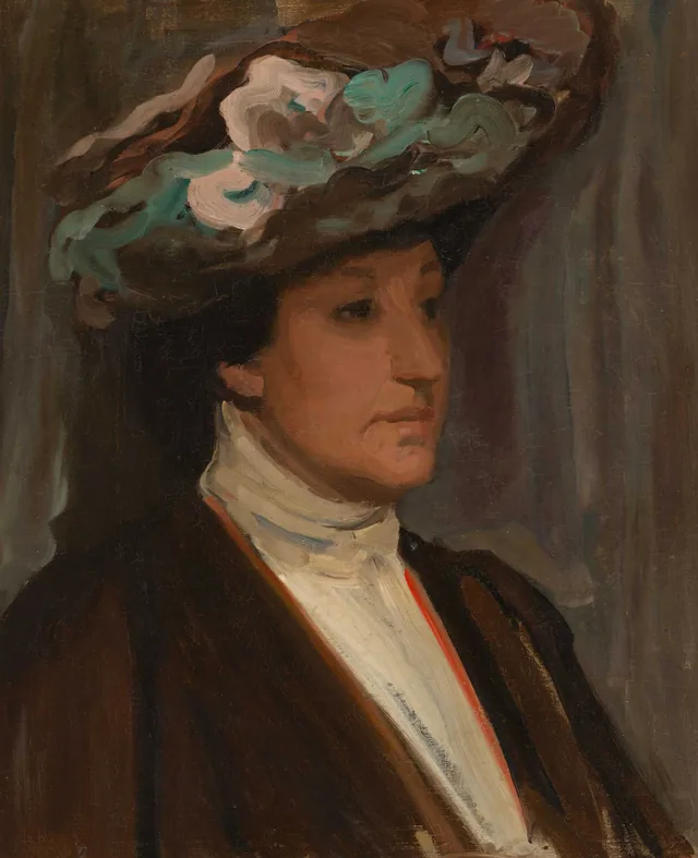 Esboço de retrato de Nellie Melba, Hugh Ramsay