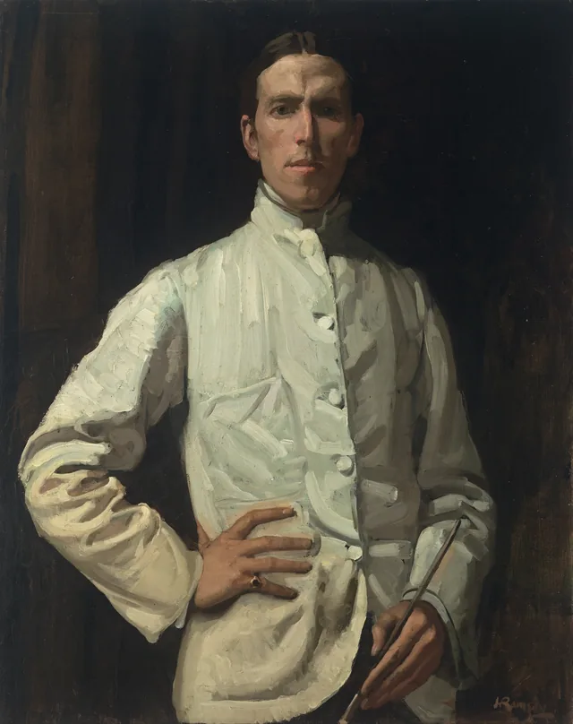 Autorretrato com o casaco branco, Hugh Ramsay