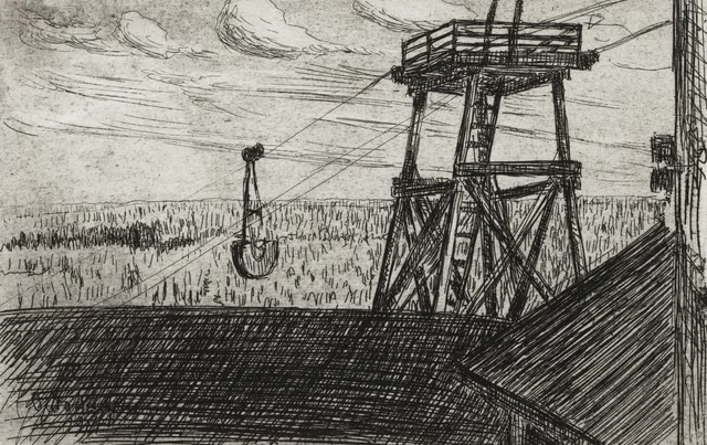 El transportador aéreo de Outokumpu, Hugo Simberg