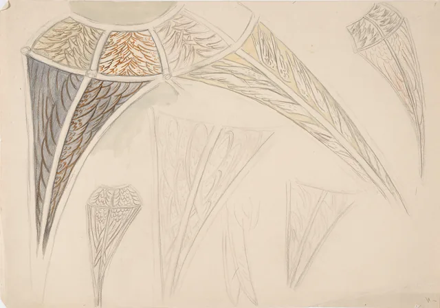 翼（タンペレ大聖堂の中央天井のための下絵）