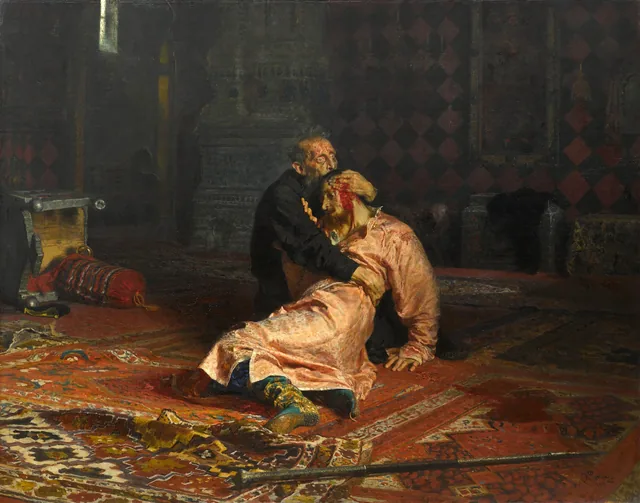 Ivan the Terrible and His Son Ivan on 16 November 1581, Ilya Répine