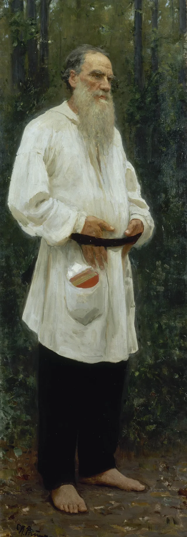 Leo Tolstoy Barefoot, Ilya Répine
