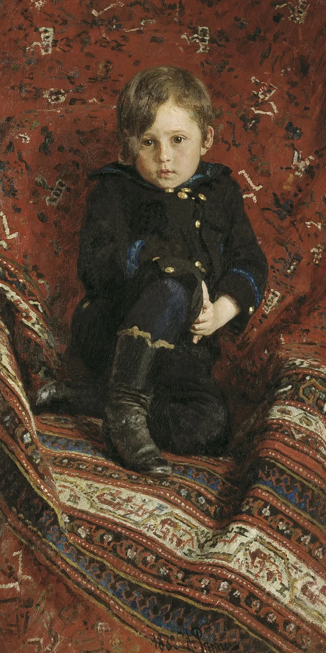 Portrait of Yury Repin as a Child, Ilya Répine