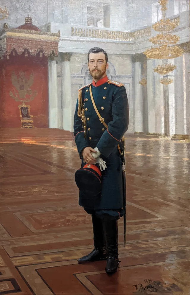 Portrait of Nicholas II (1868-1918), Ilya Répine