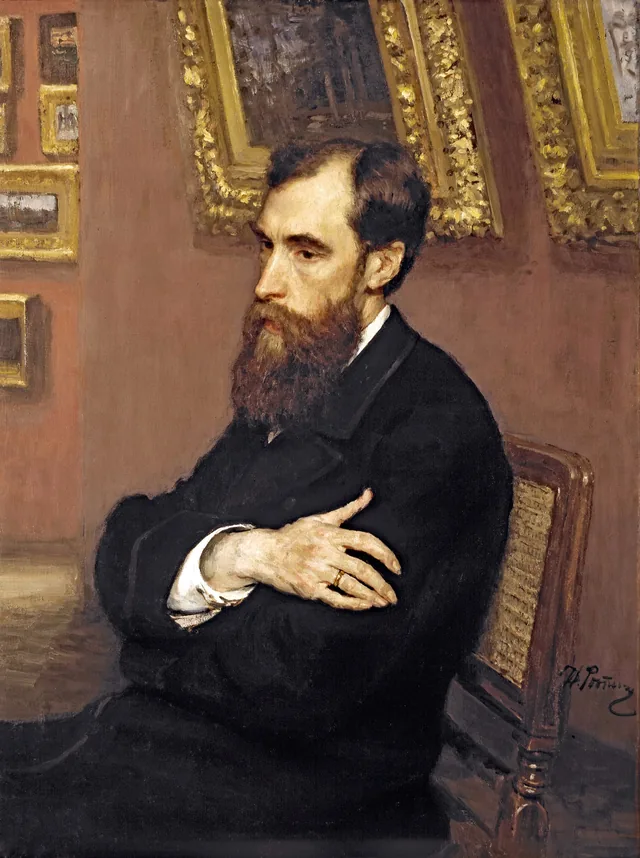 Portrait of Pavel Tretyakov, Ilya Répine