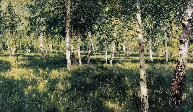 Bosquet de bouleaux, Isaac Levitan