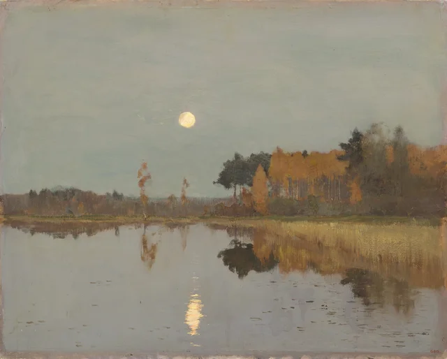 Twilight. Moon, Isaac Levitan