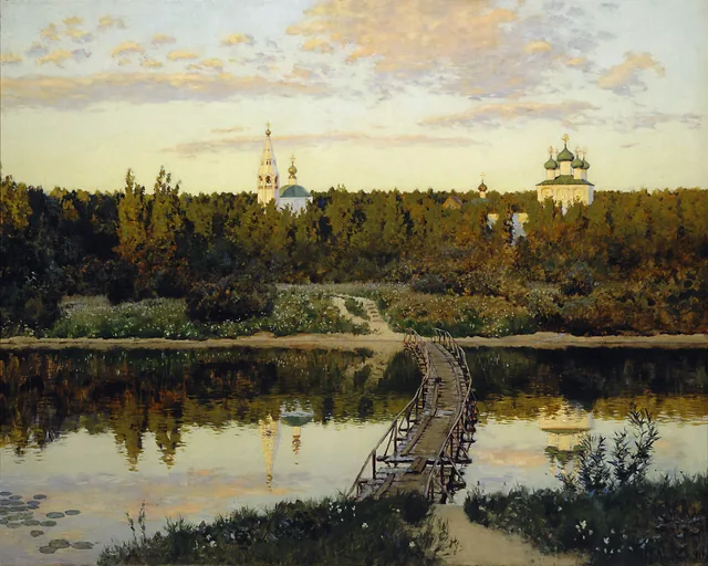 A Quiet Monastery, Isaac Levitan