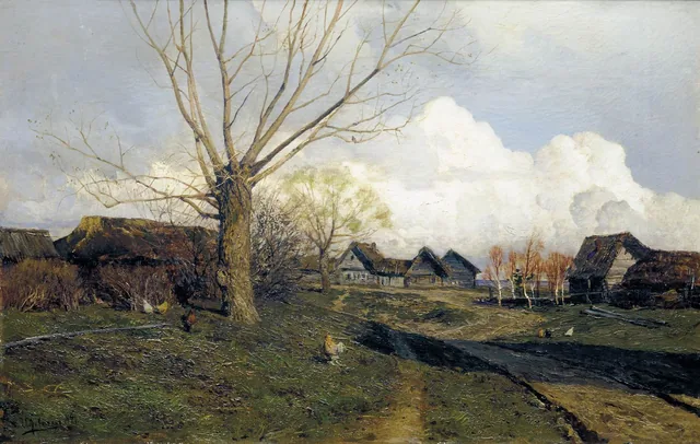 Savvinskaya Sloboda near Zvenigorod, Isaac Levitan