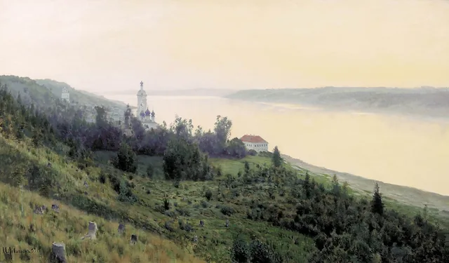 Soir. Plios doré, Isaac Levitan