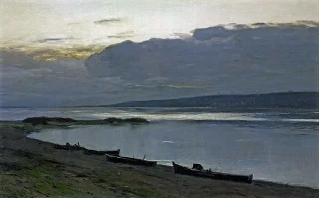 Evening on the Volga, Isaac Levitan