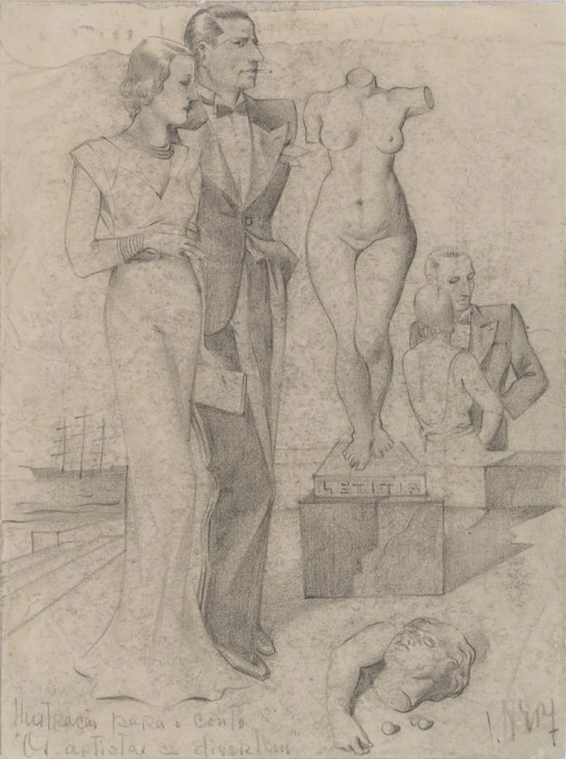 Surrealist Composition II, Ismael Nery