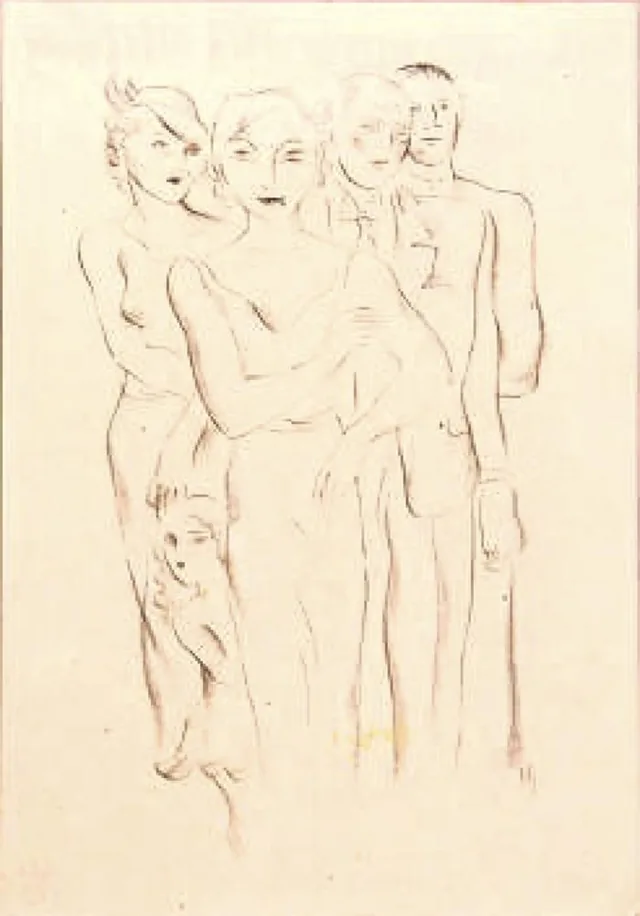 Group of Five Figures, Ismael Nery