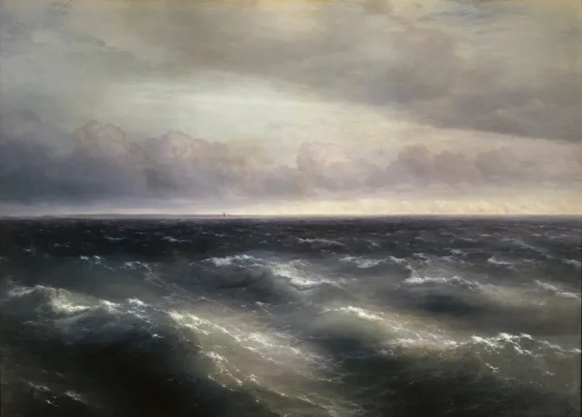 La Mer Noire (Une tempête commence à se lever sur la mer Noire), Ivan Aïvazovski