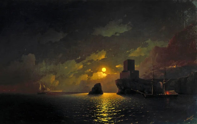Noche de luna, Ivan Aïvazovski