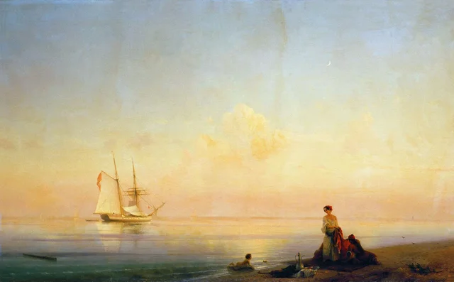 Orilla del mar. Calma chicha