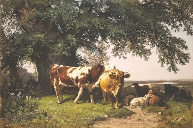Herd under the Trees