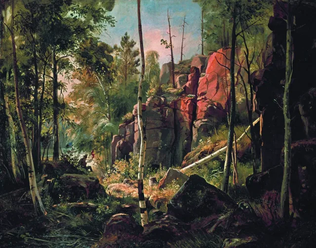 Vista da ilha de Valaam (localidade de Kukko), Ivan Chichkine