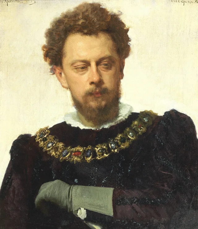 The Actor Alexander Lensky as Petruchio in Shakespeare's "The Taming of the Shrew", Ivan Kramskoï
