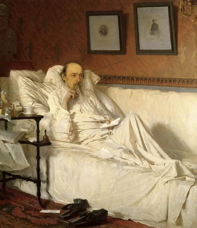 N. A. Nekrasov during the Period of the "Last Songs", Ivan Kramskoï