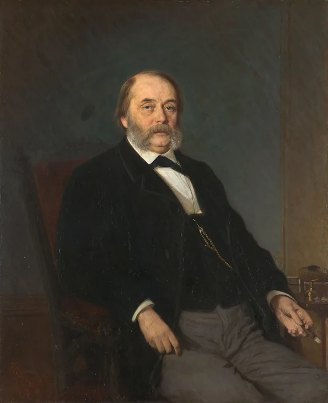 Portrait of the Writer Ivan Goncharov, Ivan Kramskoï