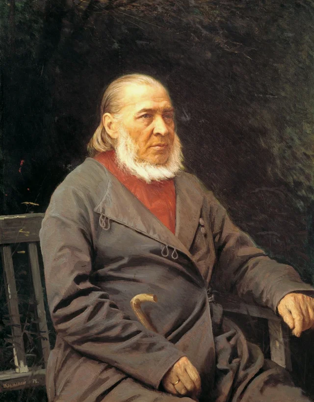 Portrait of the Writer Sergey Aksakov, Ivan Kramskoï