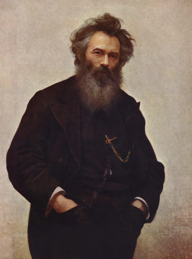 Portrait of Ivan Shishkin, Ivan Kramskoï