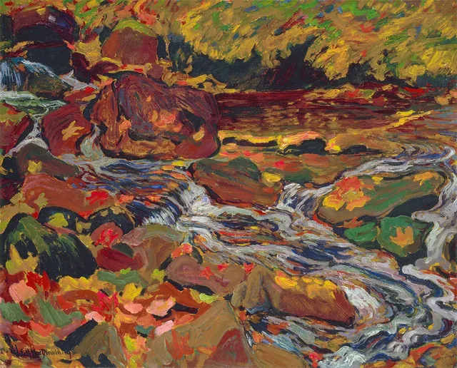 Folhas no riacho, J. E. H. MacDonald