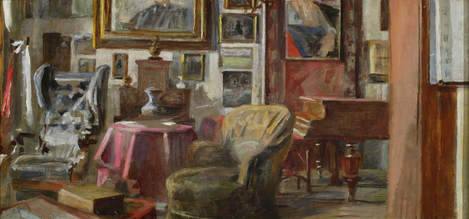 Interior do salão de Lusławice, Jacek Malczewski