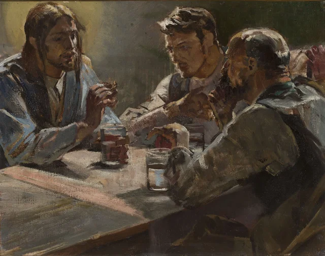 Cristo en Emaús, Jacek Malczewski