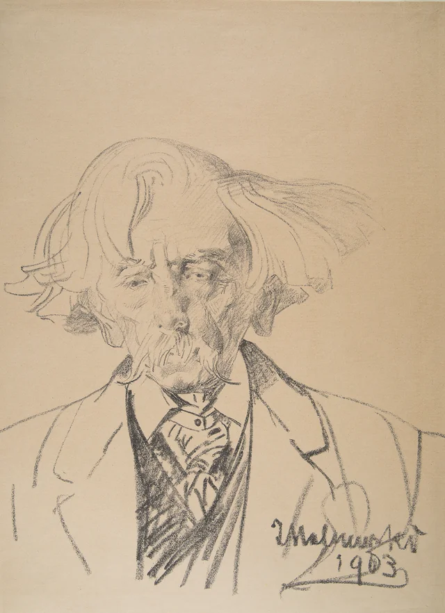 Tête de vieillard, planche 8 du portfolio de la Société des artistes graveurs polonais (1903), Jacek Malczewski