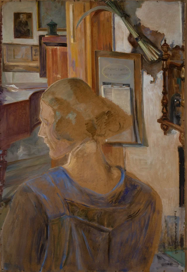 Julia, filha do artista, em Lusławice, Jacek Malczewski