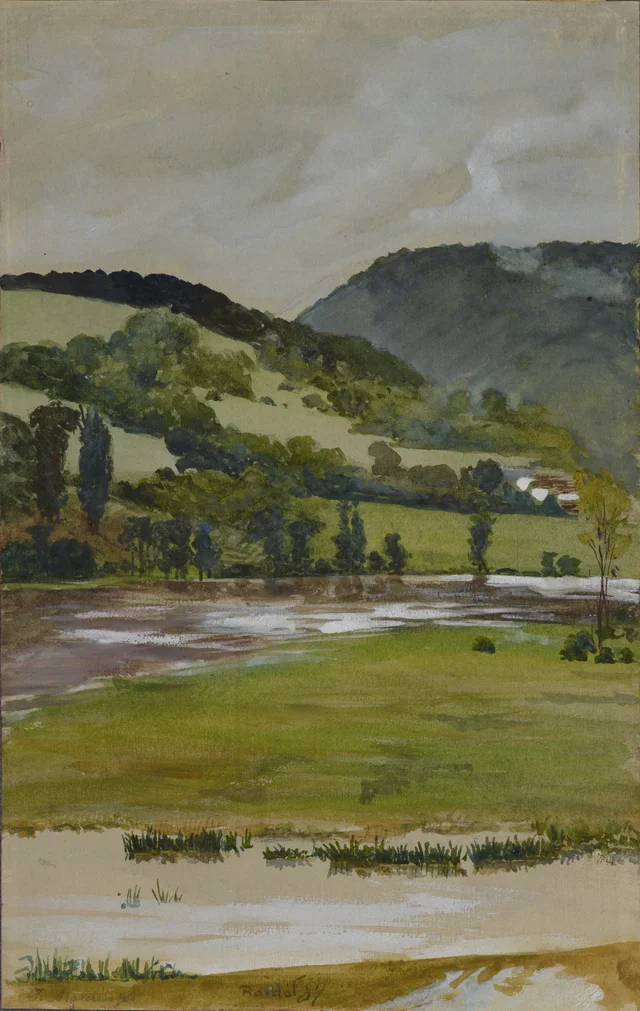 Paisagem de primavera em Rozdół