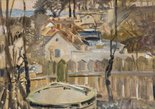 Paisaje con pozo, Jacek Malczewski