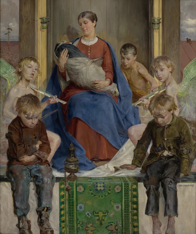 Madone et enfants