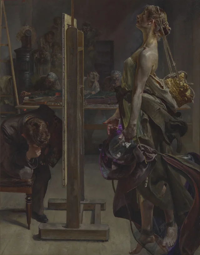 A inspiração do pintor
