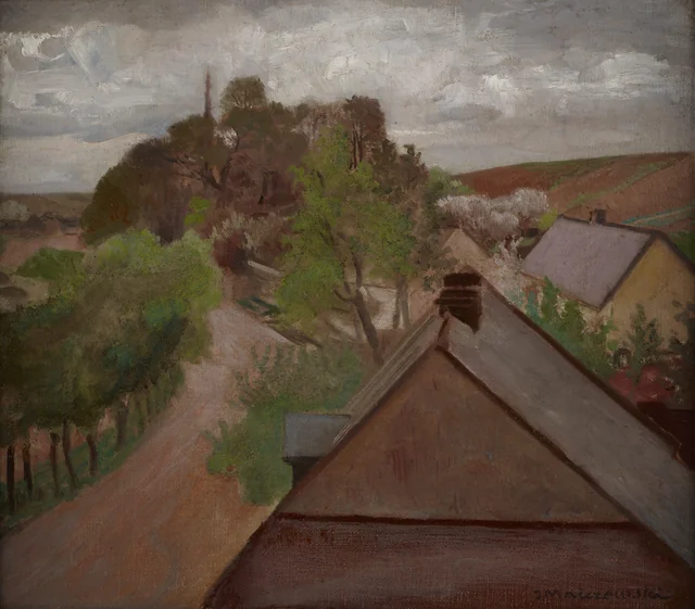 Paisagem de campo com caminho, Jacek Malczewski