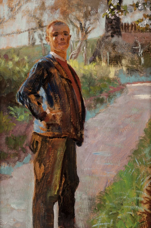 Paisagem com o filho no caminho, Jacek Malczewski