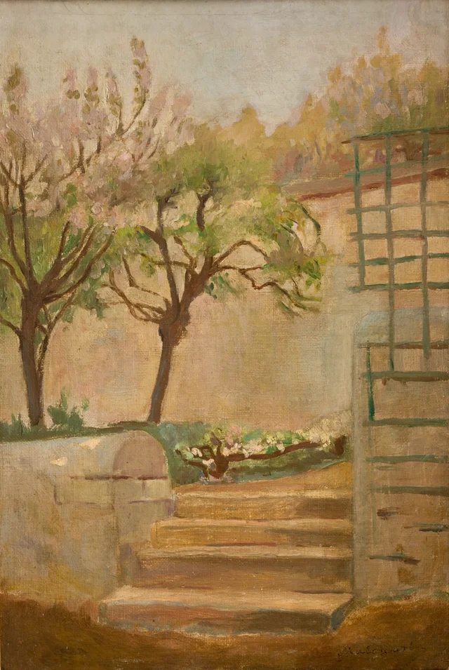 Paisaje con escalerilla, Jacek Malczewski