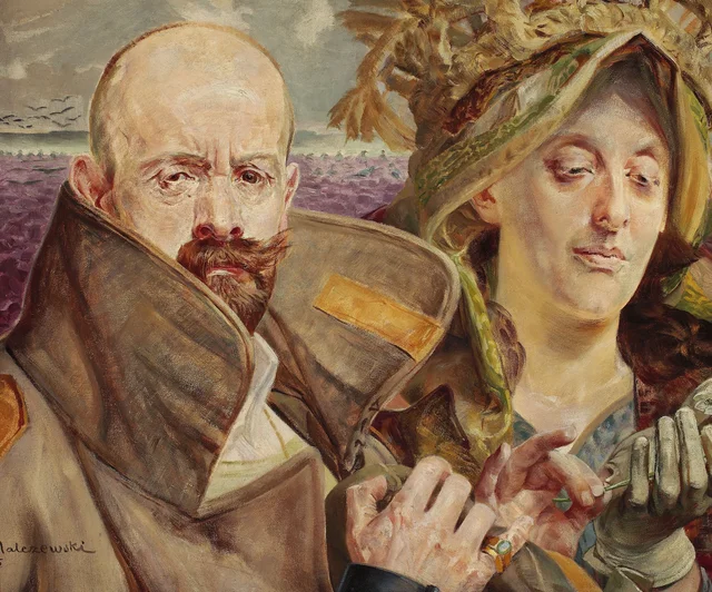 Primavera, autorretrato con su esposa