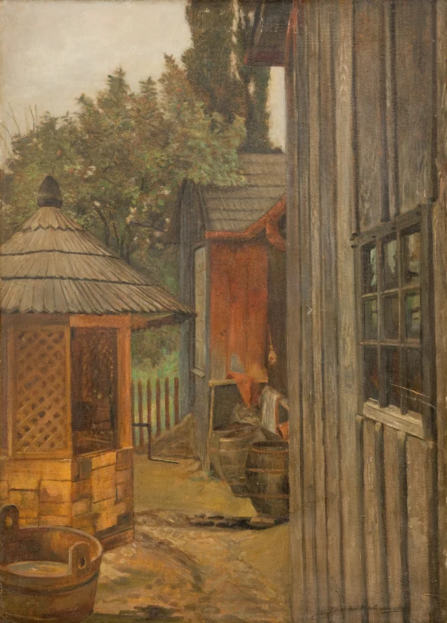 El patio, Jacek Malczewski