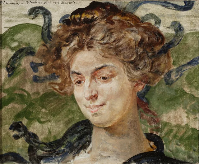 Retrato da atriz Helena Sulima como Górgona